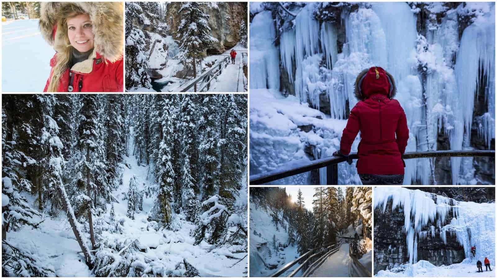 johnston canyon winter