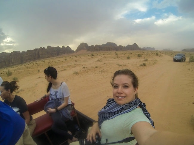 falling off a camel