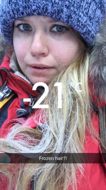 johnston canyon winter