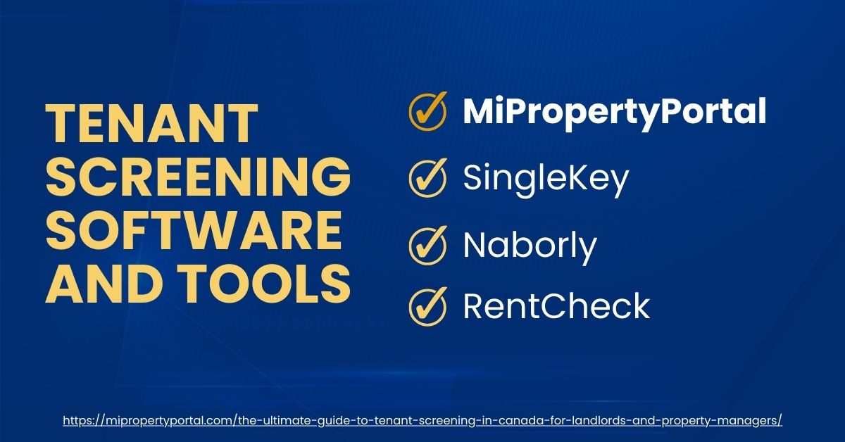 Tenant Screening Software and Tools