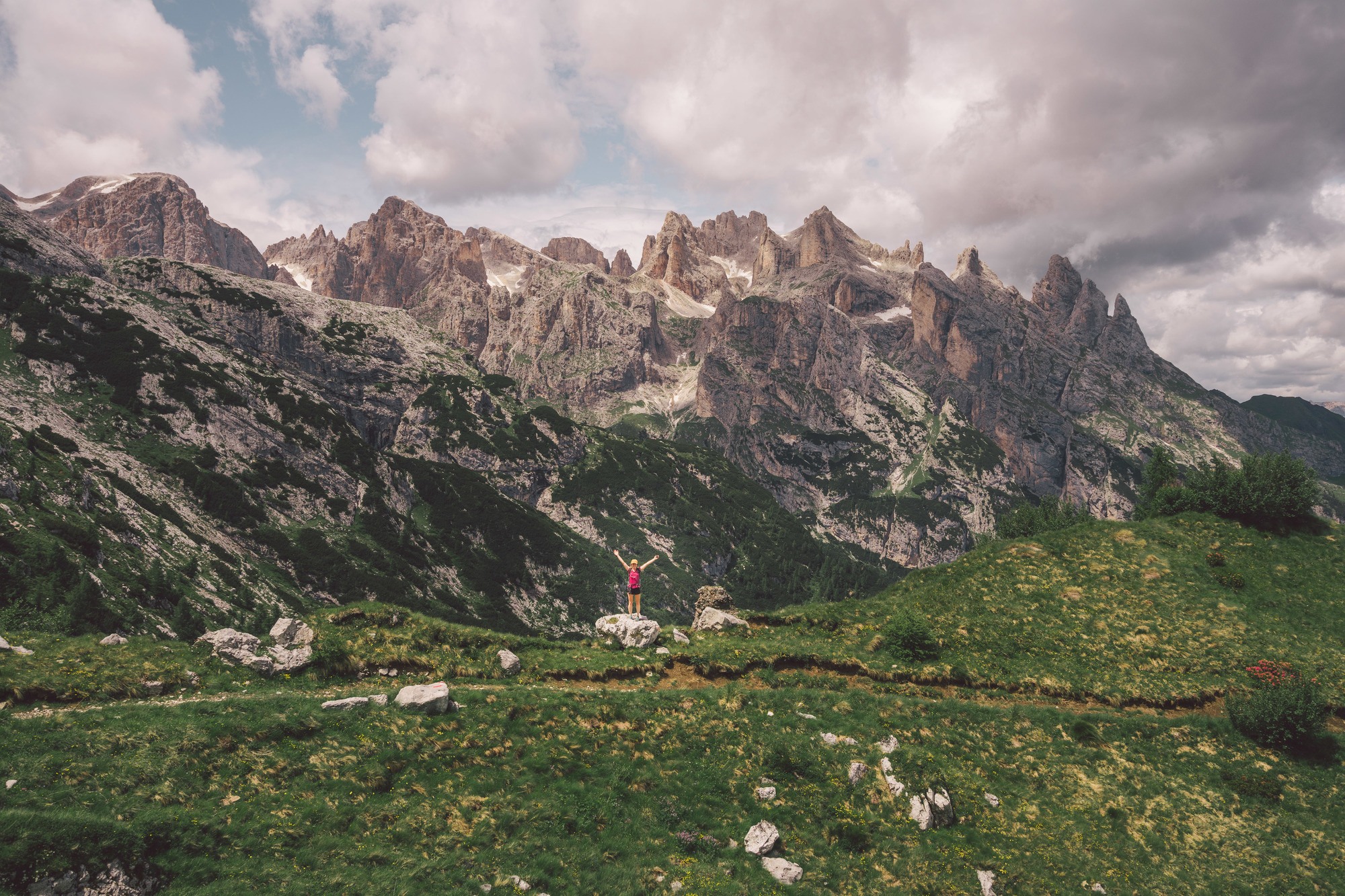 Hiking to El Cor the heart of the Dolomites